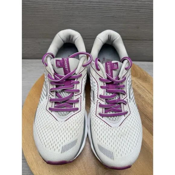 Brooks Ghost 12 Women's Running Shoes White Womens 9