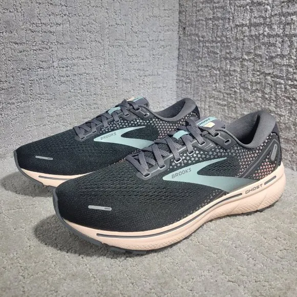 Brooks Ghost 14 Women's Size 11B Black Peach Running Sneaker Shoes 1203561B026