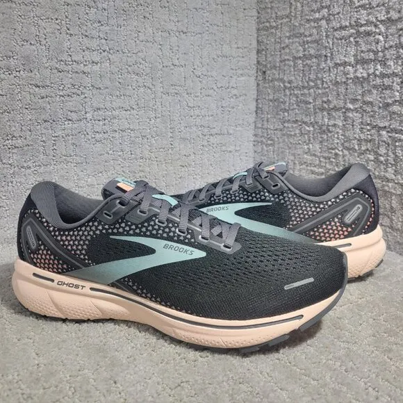 Brooks Ghost 14 Women's Size 11B Black Peach Running Sneaker Shoes 1203561B026