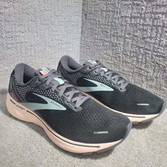 Brooks Ghost 14 Women's Size 11B Black Peach Running Sneaker Shoes 1203561B026