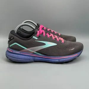 Brooks Ghost 15 Women's 8.5 Black Athletic Running Shoes Lace-Up Sneakers