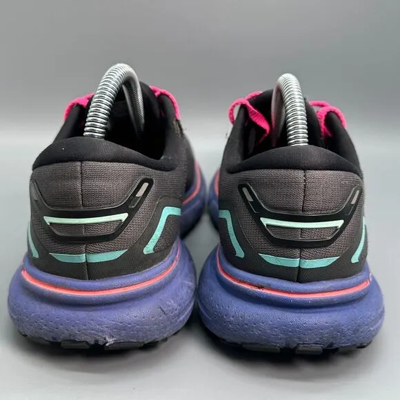 Brooks Ghost 15 Women's 8.5 Black Athletic Running Shoes Lace-Up Sneakers