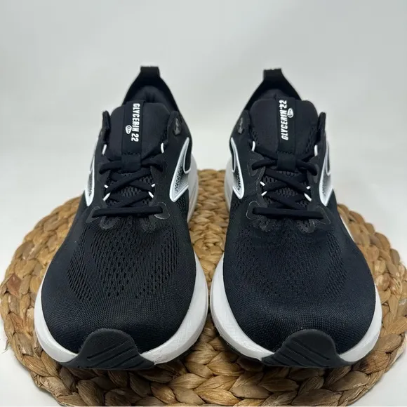 Brooks Glycerin 22 Running Shoes Black White Size 13 Men's