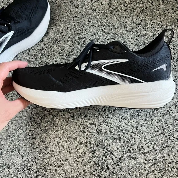 Brooks Glycerin 22 Running Shoes Black White Size 13 Men's