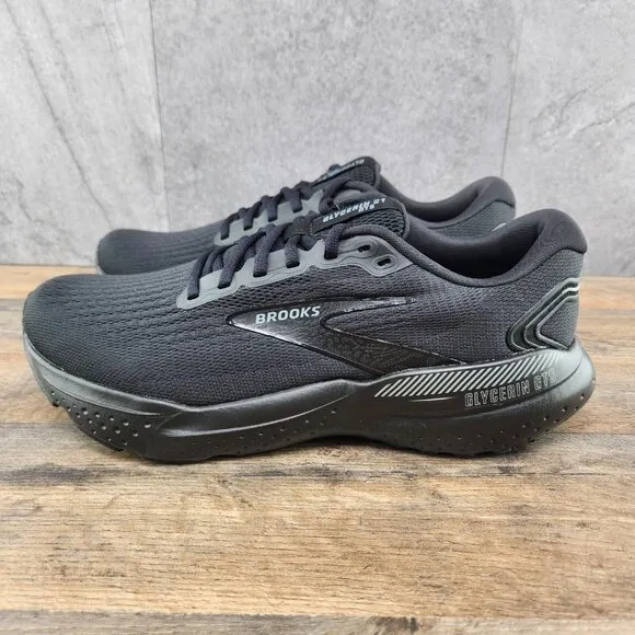 Brooks Glycerin GTS 21 Size 9.5 Mens Black Ebony Casual Running Shoes