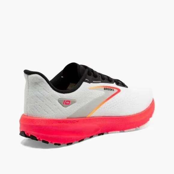 Brooks Launch 10 110409-1D-410 Sneaker Men's White Athletic Running Shoes TF2585