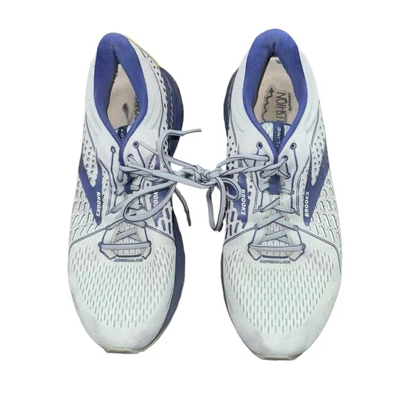 Brooks Mens Adrenaline GTS 21 Gray Running Shoes Size 11.5