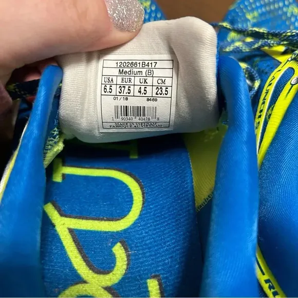 Brooks Mens Launch 6.5 Blue 2018 Boston Marathon Running Shoes