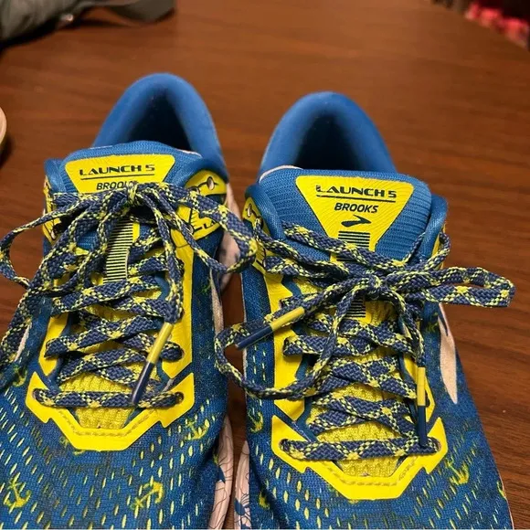 Brooks Mens Launch 6.5 Blue 2018 Boston Marathon Running Shoes