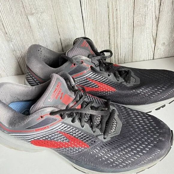 Brooks Mens Launch Gray Running Shoes Sneakers Size 10