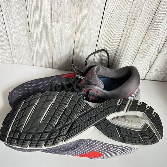 Brooks Mens Launch Gray Running Shoes Sneakers Size 10