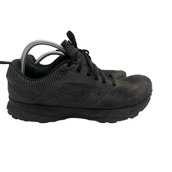 Brooks Revel 5 Mens 11 D Shoes Gray Black Lace Up Sneaker Running