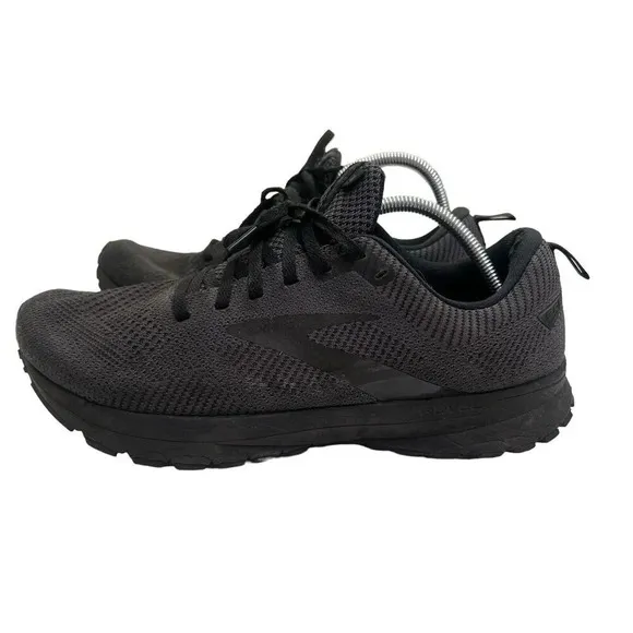 Brooks Revel 5 Mens 11 D Shoes Gray Black Lace Up Sneaker Running