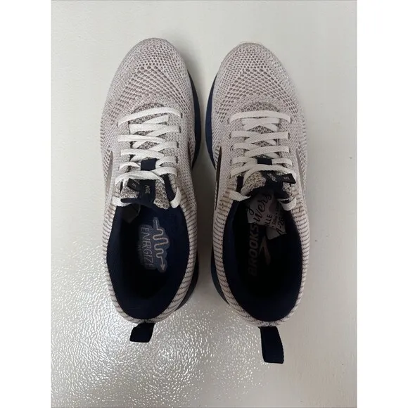 Brooks Revel 5 Womens Size 9.5 Running Shoes White Copper Sneakers 1203611B131