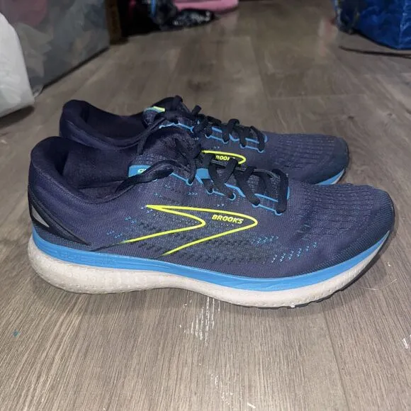 Brooks Sneakers Mens Size 12 2E Glycerin 19 Blue Running Wide 1103561D443 *Read