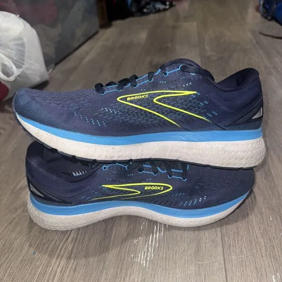 Brooks Sneakers Mens Size 12 2E Glycerin 19 Blue Running Wide 1103561D443 *Read