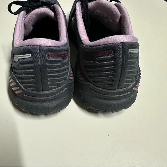 Brooks Womens Running Adrenaline GTS Athletic Shoes Size 8.5 Black Purple