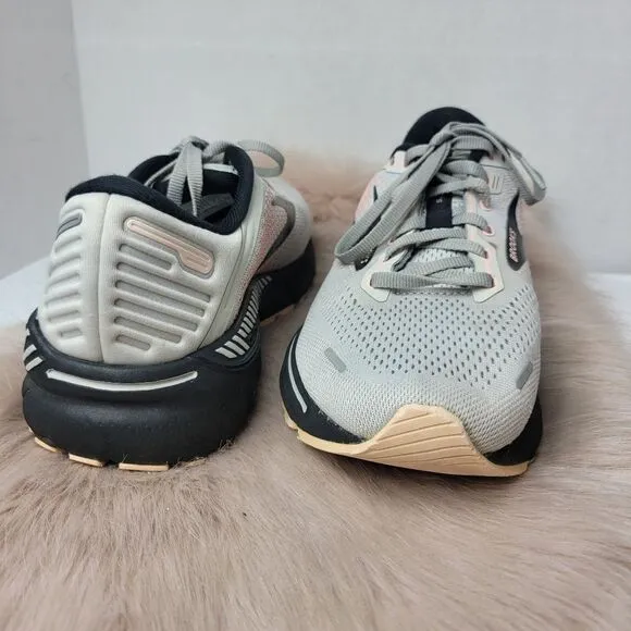 Brooks Womens Adrenaline GTS 22 Running Shoe Gray(missing insole) Size 9