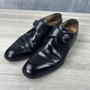 Bruno Magli Tymon Mens 12  Dress Shoes Monk Strap Black Leather