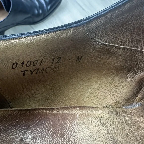 Bruno Magli Tymon Mens 12  Dress Shoes Monk Strap Black Leather