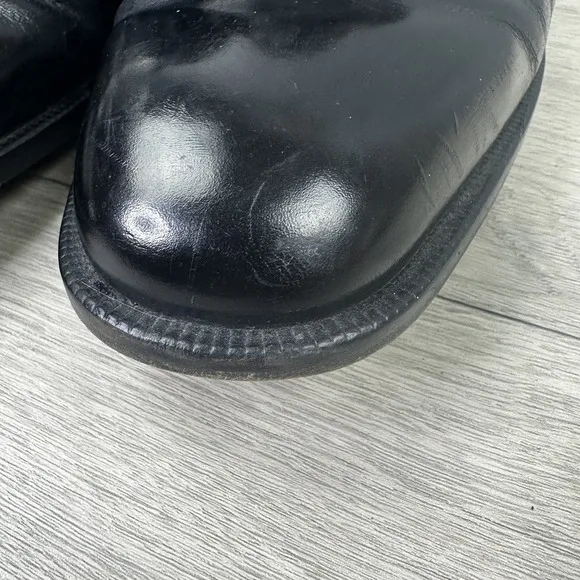 Bruno Magli Tymon Mens 12  Dress Shoes Monk Strap Black Leather