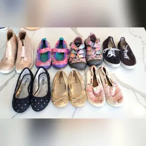 Bundle Of Girls Shoes, Kidpik, Toms &amp; More, Size 13