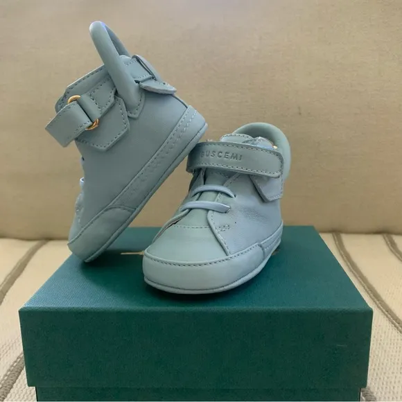 Buscemi Italian Hand Crafted Leather Shoes - Blue NWB