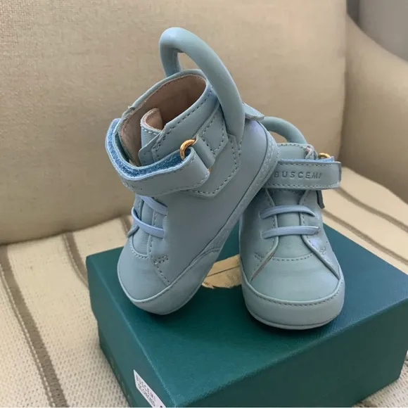 Buscemi Italian Hand Crafted Leather Shoes - Blue NWB