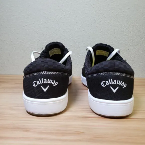 Callaway Mens Size 10 Del Mar Sunset Golf Shoes Black Sporty Waterproof Sneaker