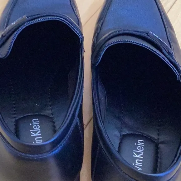 Calvin Klein Bartley Diamond Leather Slip On Shoes. Black, men’s size 11.5