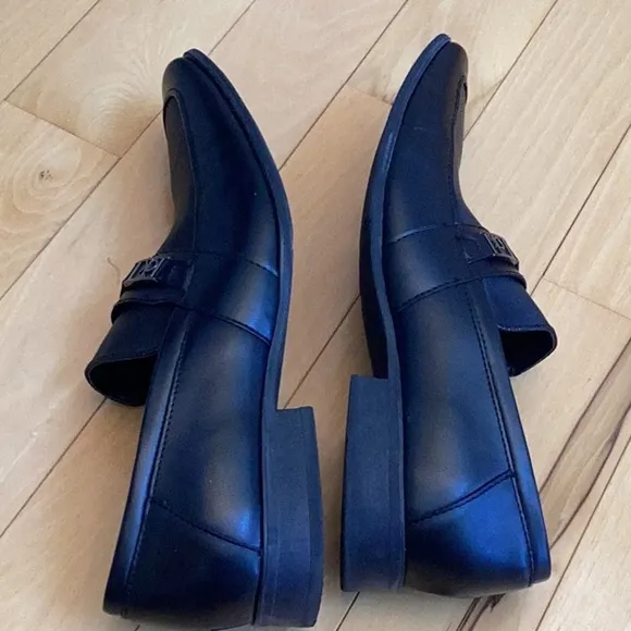 Calvin Klein Bartley Diamond Leather Slip On Shoes. Black, men’s size 11.5