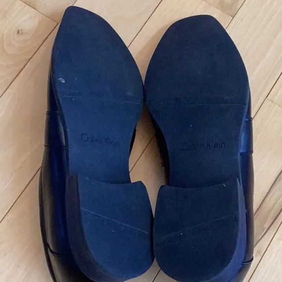 Calvin Klein Bartley Diamond Leather Slip On Shoes. Black, men’s size 11.5