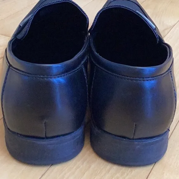 Calvin Klein Bartley Diamond Leather Slip On Shoes. Black, men’s size 11.5