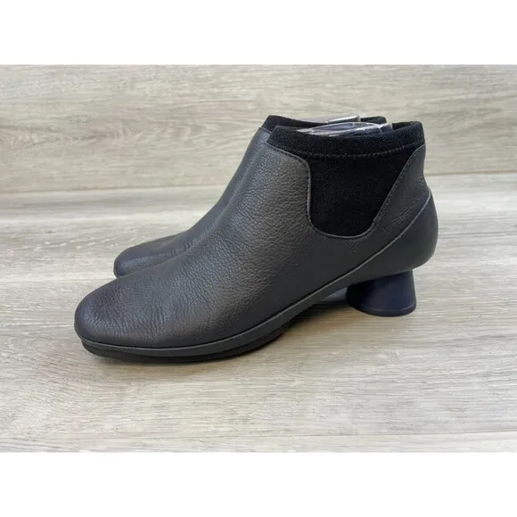 Camper Alright K400218-002 Women's 7 Blue  Leather Slip-On Ankle Chelsea Bootie