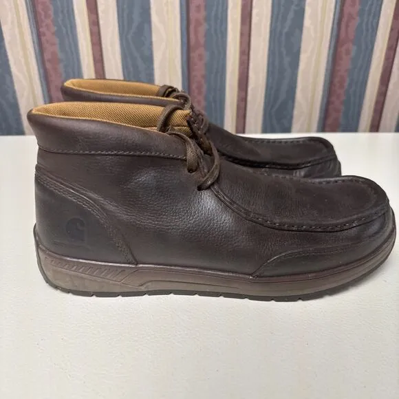 Carhartt Chukka Boots Mens Size 10.5 M Ankle Shoes Brown Leather Casual CMX4033