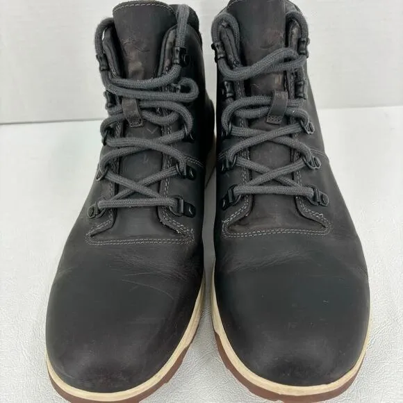 Chaco Frontier Boots Men's Size 10 Black Waterproof Leather Hiking Casual