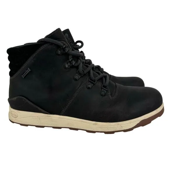 Chaco Frontier Boots Men's Size 10 Black Waterproof Leather Hiking Casual