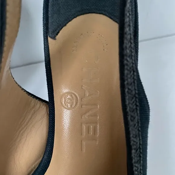 Chanel Shoes Open Toe Sling  Back Strap Sandal
