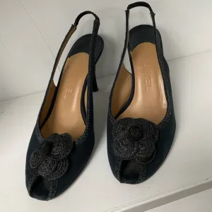 Chanel Shoes Open Toe Sling  Back Strap Sandal