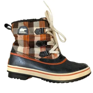 Children's Size 2 Sorel Plaid rain snow duck boots