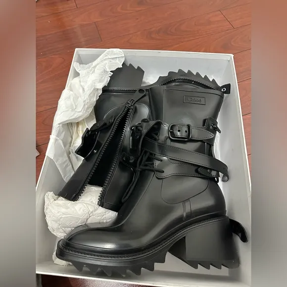 Chloé Betty Waterproof Harness Rain Boot