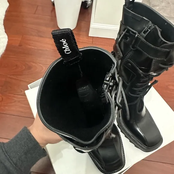 Chloé Betty Waterproof Harness Rain Boot