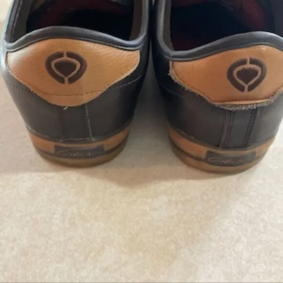 Circa Mens skater Trainer shoes brown size 14 Y2K strap