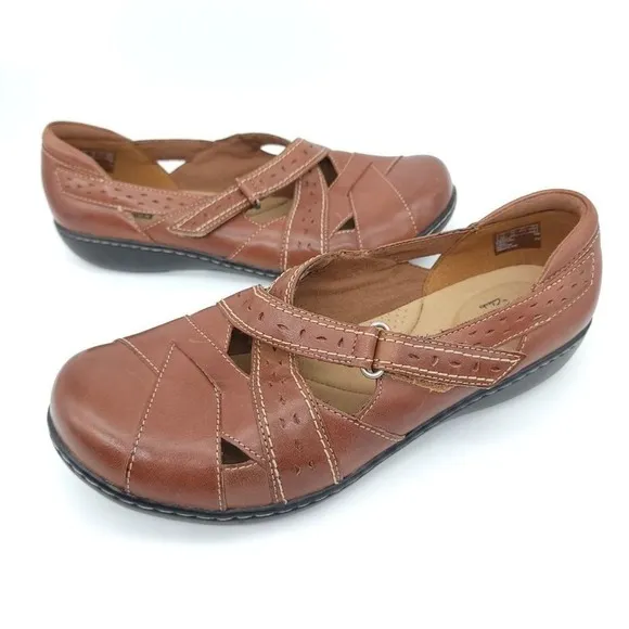 Clarks Collection Shoes Size 10 Ashland Spin Q Cushion Comfort Shoe Womens