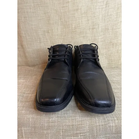 Clarks Comfort Collection Men's Whiddon Pace Oxford Black Leather 9.5 NWOT
