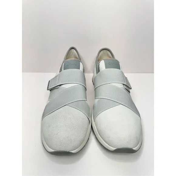 Clarks Sneakers Womens Size 9US Gray Dashlite Strap Shoes