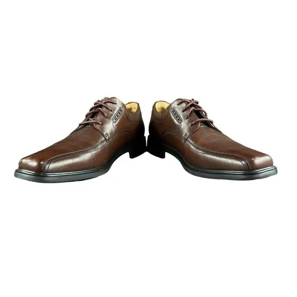 Clarks Unkenneth Way Brown Leather Casual Shoes Men's Size 10.5 M