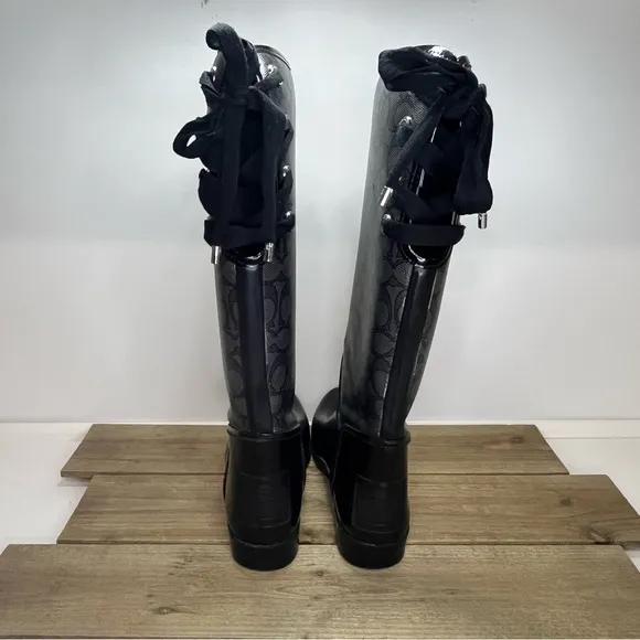Coach Tristee waterproof rain boots