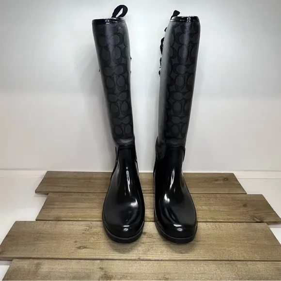 Coach Tristee waterproof rain boots