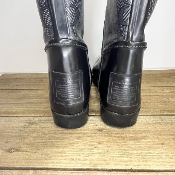 Coach Tristee waterproof rain boots